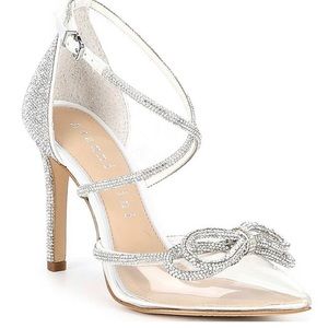 Gianni Bini Bridal Collection Ezlynn Rhinestone Embellished Bow Pumps